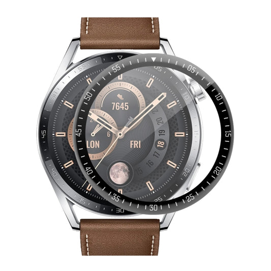 Pour Huawei Watch GT 3 46mm ENKAY Hat-Prince Film de protection d'écran PMMA HD + bord souple PC incurvé 3D à couverture complète, 1 pièce, 2 pièces, 5 pièces, 10 pièces