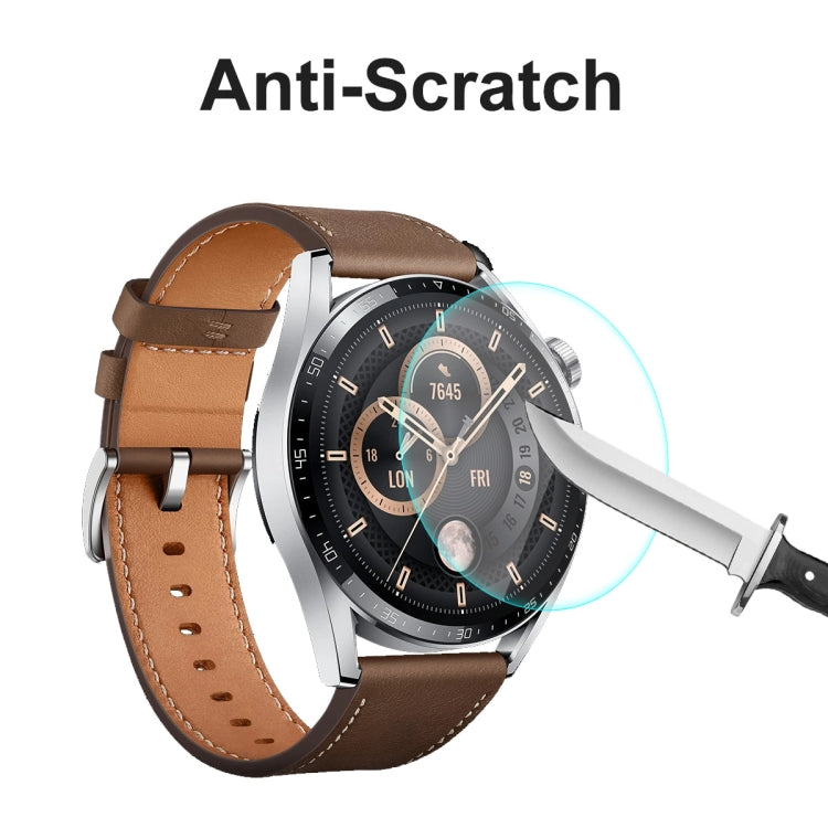 For Huawei Watch GT 3 46mm ENKAY Hat-Prince 0.2mm 9H 2.15D Curved Edge Tempered Glass Screen Protector Watch Film, 1 PC, 2 PCS, 5 PCS, 10 PCS