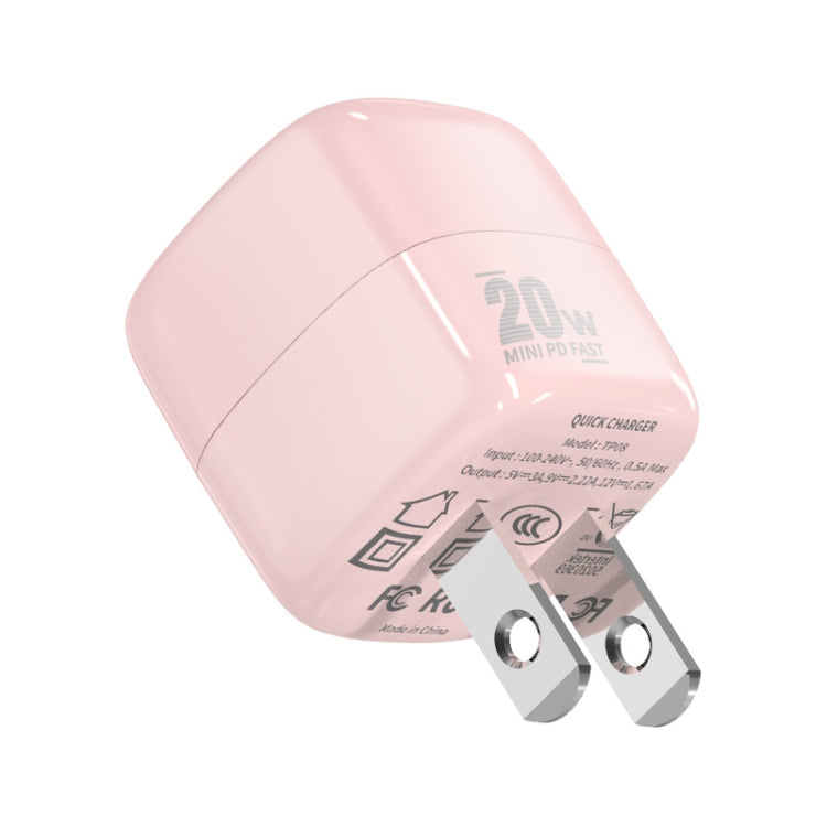 Chargeur rapide ENKAY APQ-011 Mini PD 20 W USB-C / Type-C, prise américaine