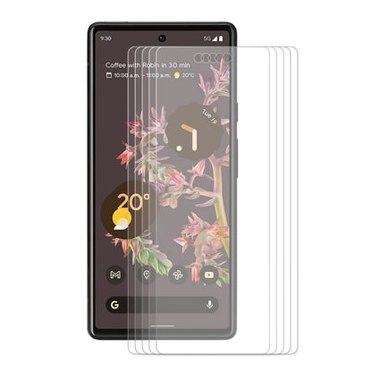 5 PCS Pour Google Pixel 6 ENKAY Hat-Prince Film de protection d'écran en verre trempé de 0,26 mm, 9H, bords incurvés 2,5D, 5 PCS
