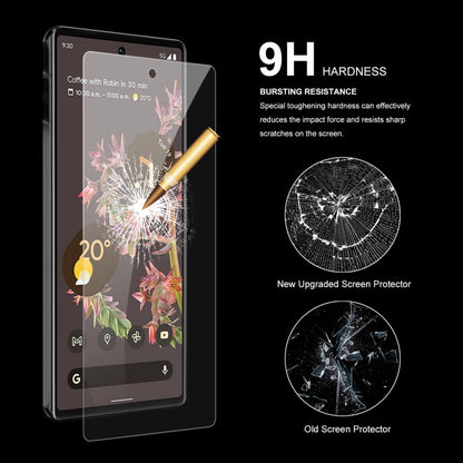 10 PCS For Google Pixel 6 ENKAY Hat-Prince 0.26mm 9H 2.5D Curved Edge Tempered Glass Screen Film, 10 PCS