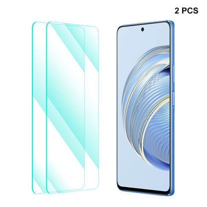 For Huawei Nova 10 Youth 2pcs ENKAY Hat-Prince 0.26mm 9H 2.5D High Aluminum-silicon Tempered Glass Film, For Huawei Nova 10 Youth(2pcs)