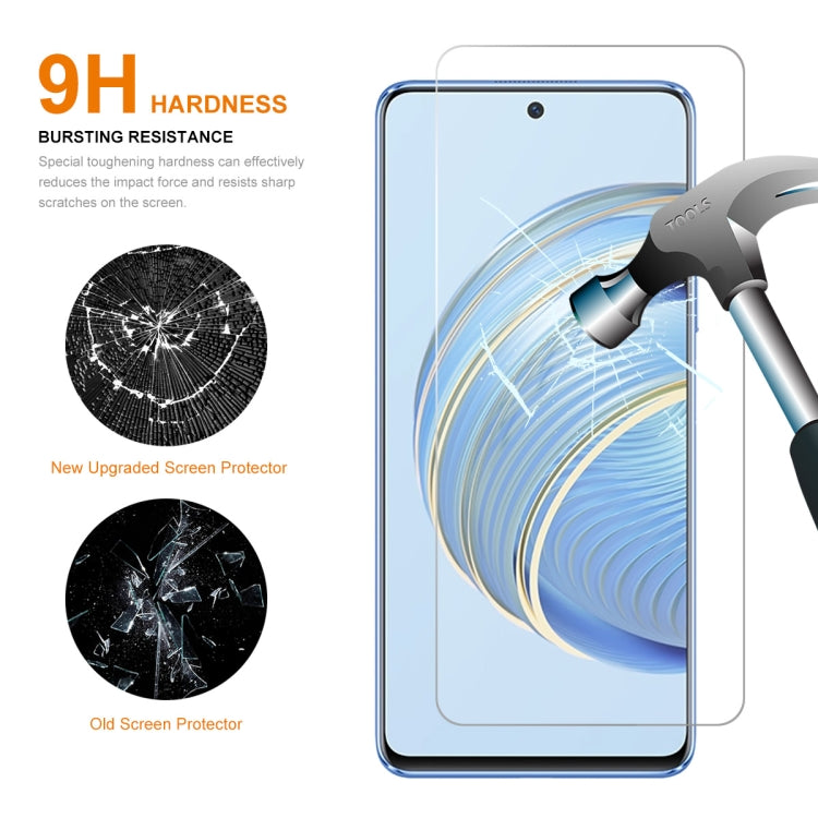 For Huawei Nova 10 Youth 2pcs ENKAY Hat-Prince 0.26mm 9H 2.5D High Aluminum-silicon Tempered Glass Film, For Huawei Nova 10 Youth(2pcs)