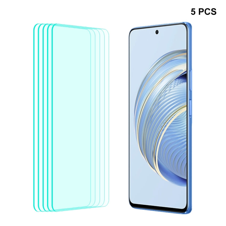 For Huawei Nova 10 Youth 5pcs ENKAY Hat-Prince 0.26mm 9H 2.5D High Aluminum-silicon Tempered Glass Film, For Huawei Nova 10 Youth(5pcs)