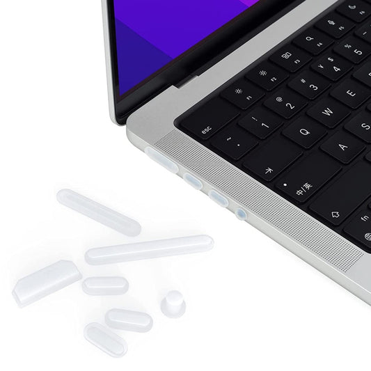 Bouchons anti-poussière en silicone ENKAY Hat-Prince pour MacBook Air 13.6 2022/2024 A2681 (M2) / A3113 (M3)