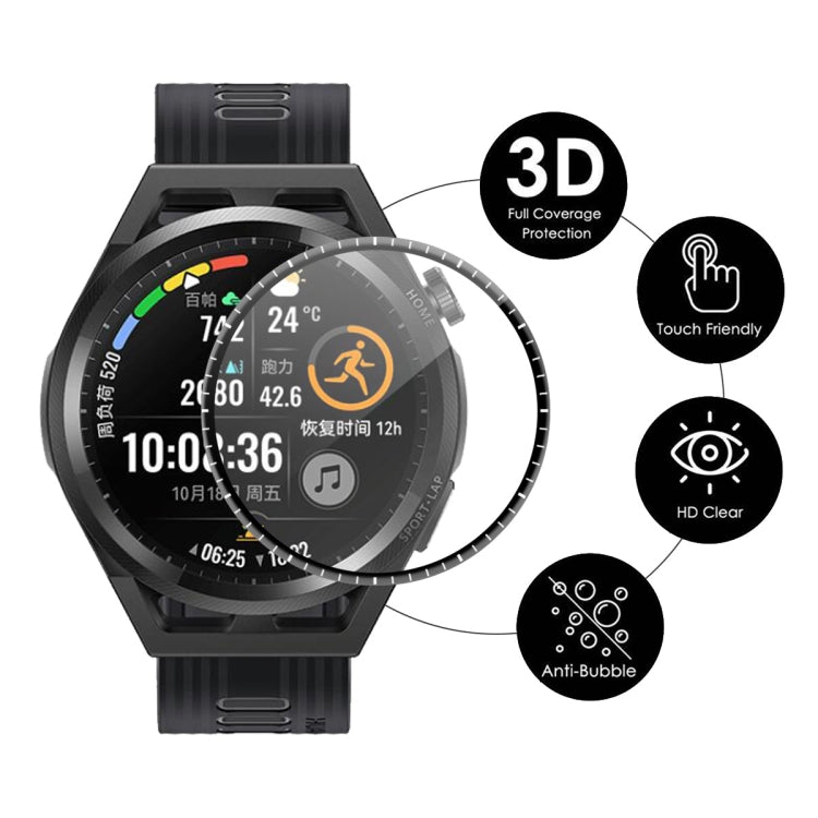 For Huawei Watch GT Runner 46mm ENKAY Hat-Prince 3D Full Coverage Soft PC Curved Edge + PMMA HD Screen Protector Film, 1 PC, 2 PCS, 5 PCS, 10 PCS