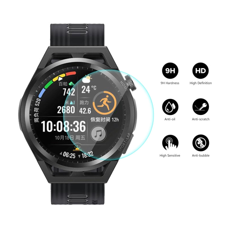 For Huawei Watch GT Runner 46mm ENKAY Hat-Prince 0.2mm 9H 2.15D Curved Edge Tempered Glass Screen Protector Watch Film, 1 PC, 2 PCS, 5 PCS, 10 PCS