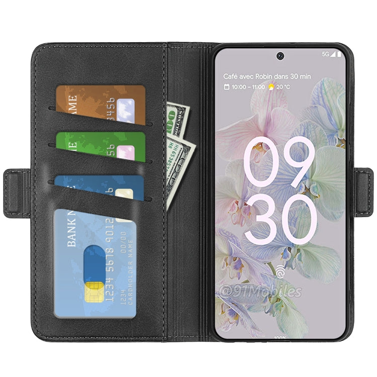 For Google Pixel 6a Dual-side Magnetic Buckle Leather Phone Case, For Google Pixel 6a