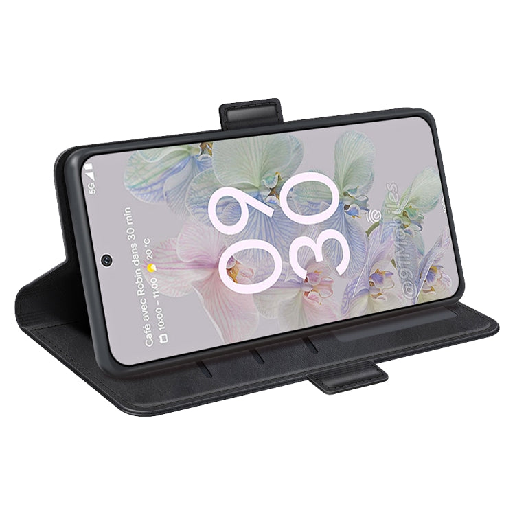 For Google Pixel 6a Dual-side Magnetic Buckle Leather Phone Case, For Google Pixel 6a