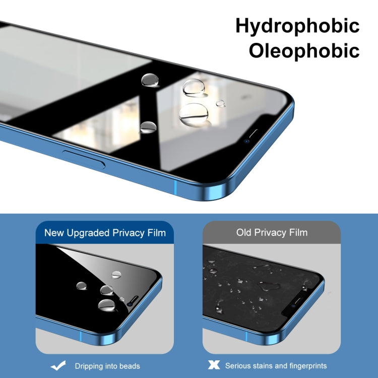 ENKAY Quick Stick Anti-peeping Tempered Glass Film, For iPhone 11 Pro / X / XS, For iPhone 11 / XR, For iPhone 11 Pro Max / XS Max