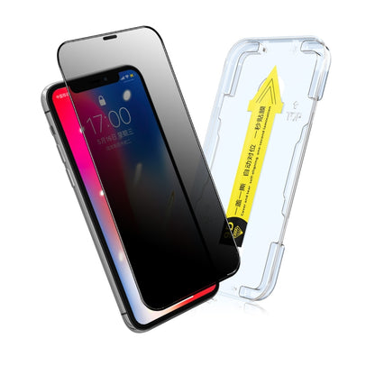 ENKAY Quick Stick Anti-peeping Tempered Glass Film, For iPhone 11 Pro / X / XS, For iPhone 11 / XR, For iPhone 11 Pro Max / XS Max