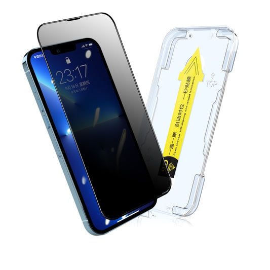Film en verre trempé anti-espion ENKAY Quick Stick, Pour iPhone 13 mini, Pour iPhone 13 / 13 Pro, Pour iPhone 13 Pro Max