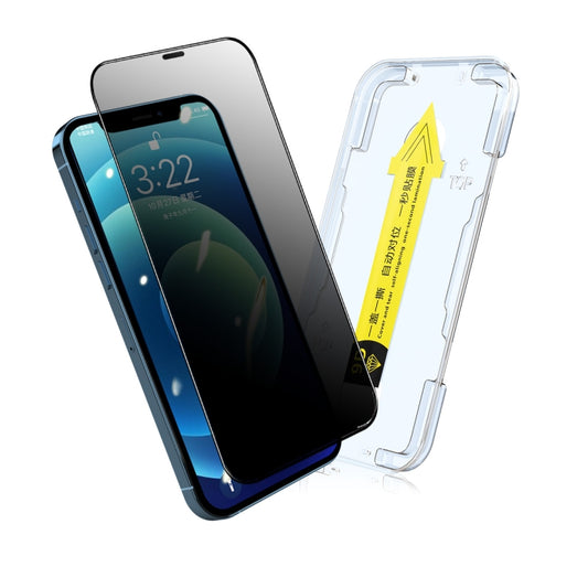 Film en Verre Trempé Anti-espion ENKAY Quick Stick, Pour iPhone 12 mini, Pour iPhone 12 / 12 Pro, Pour iPhone 12 Pro Max