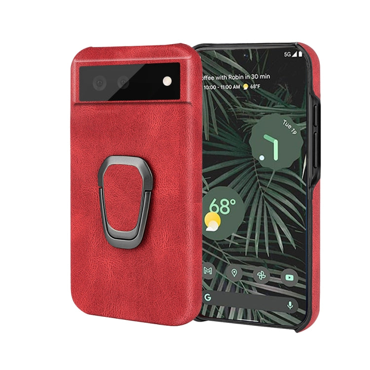 For Google Pixel 6 Pro Ring Holder PU Phone Case, For Google Pixel 6 Pro