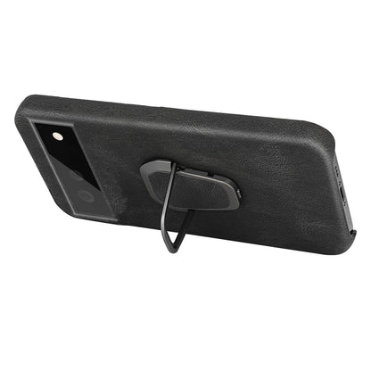 For Google Pixel 6 Pro Ring Holder PU Phone Case, For Google Pixel 6 Pro