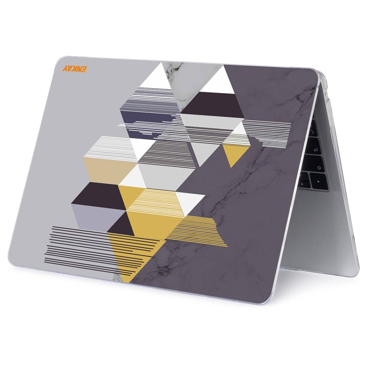 ENKAY Hat-Prince Geometry Pattern Laotop Protective Crystal Case for MacBook Pro 16.2 inch A2485 2021, For MacBook Pro 16.2 inch A2485 2021/A2880 2023