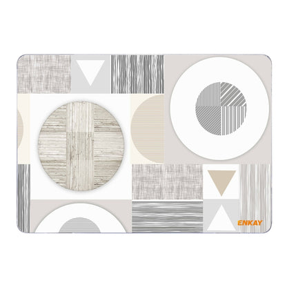 ENKAY Hat-Prince Geometry Pattern Laotop Protective Crystal Case for MacBook Pro 16.2 inch A2485 2021, For MacBook Pro 16.2 inch A2485 2021/A2880 2023