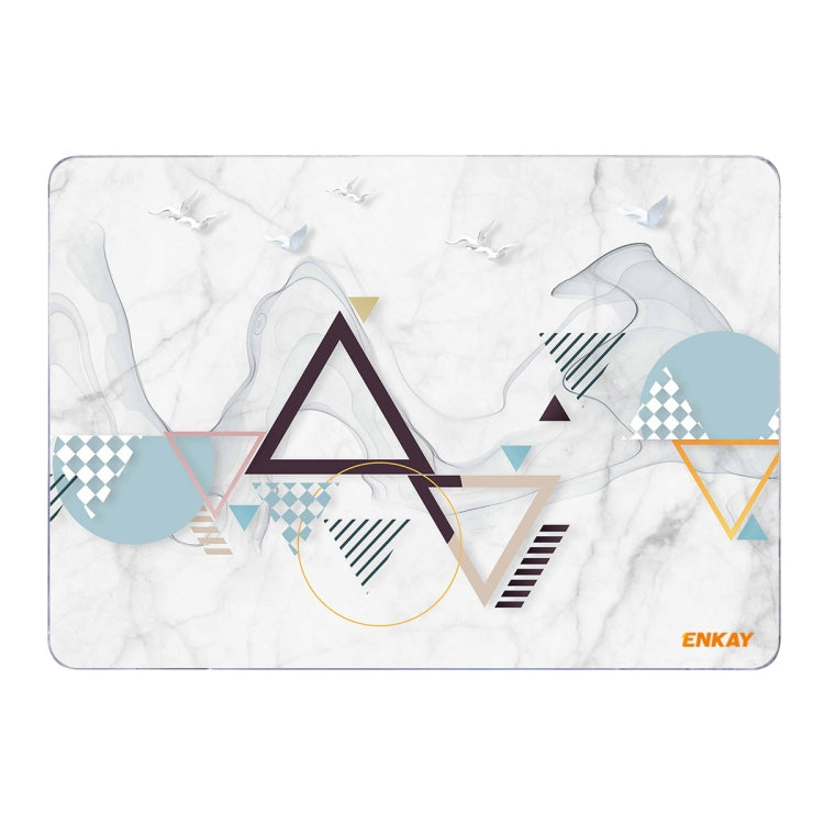 ENKAY Hat-Prince Geometry Pattern Laotop Protective Crystal Case for MacBook Air 13.3 inch A1932 2018, For MacBook Air 13.3 inch A1932 2018