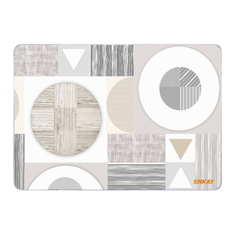 ENKAY Hat-Prince Geometry Pattern Laotop Protective Crystal Case for MacBook Pro 13.3 inch A1706 / A1708 / A1989 / A2159, For MacBook Pro 13.3 inch A1706 / A1708 / A1989 / A2159