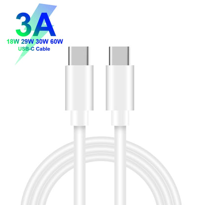 PD03 20W PD3.0 + QC3.0 USB Charger with Type-C to Type-C Data Cable, EU Plug, EU Plug + Type-C to Type-C Cable