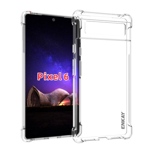 ENKAY Transparentes TPU-Stoßschutz-Case, für Google Pixel 6, für Google Pixel 6 Pro