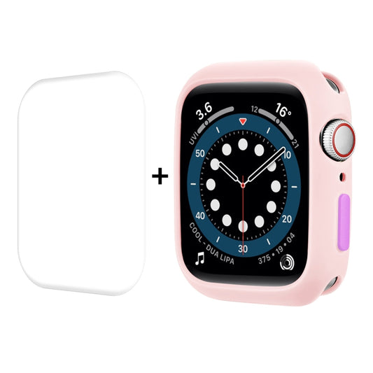 Étui en TPU ENKAY + Protection d'écran PET à couverture complète, pour Apple Watch Series 8 / 7 41mm, pour Apple Watch Series 8 / 7 45mm