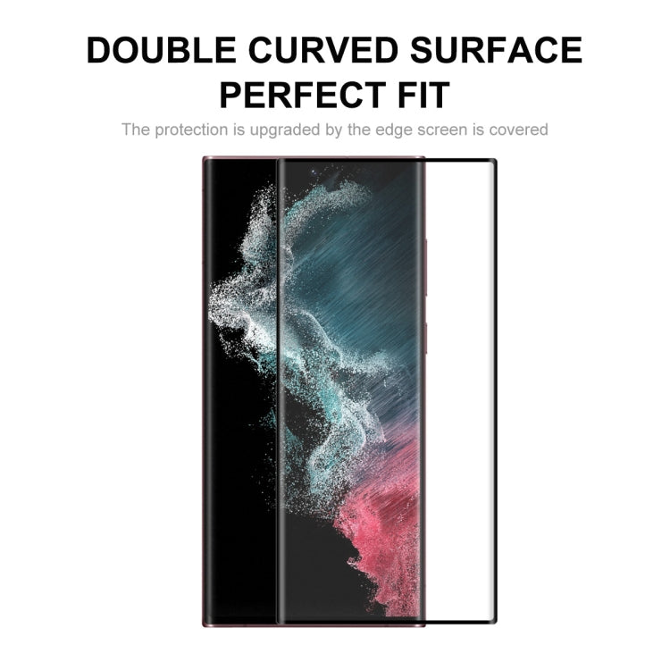 For Samsung Galaxy S22 Ultra ENKAY 3D Curved Explosion-proof Full Heat Bending Tempered Glass Film, 1pc, 2pcs, 5pcs