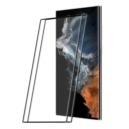 For Samsung Galaxy S22 Ultra ENKAY 3D Curved Explosion-proof Full Heat Bending Tempered Glass Film, 1pc, 2pcs, 5pcs