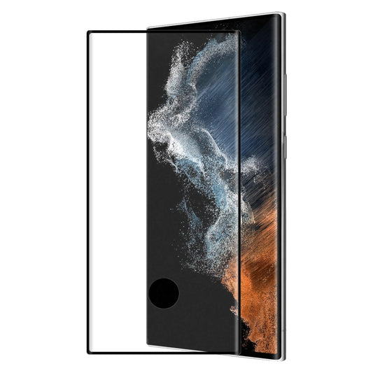 Pour Samsung Galaxy S22 Ultra ENKAY Film en verre trempé incurvé 3D à courbure complète, version déverrouillage à trou ouvert, 1 pc, 2 pcs, 5 pcs