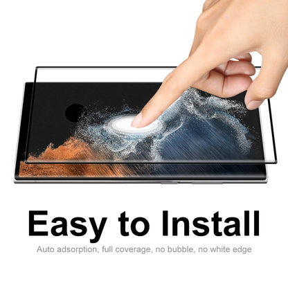 For Samsung Galaxy S22 Ultra ENKAY 3D Curved Full Heat Bending Tempered Glass Film, Open Hole Unlocking Version, 1pc, 2pcs, 5pcs