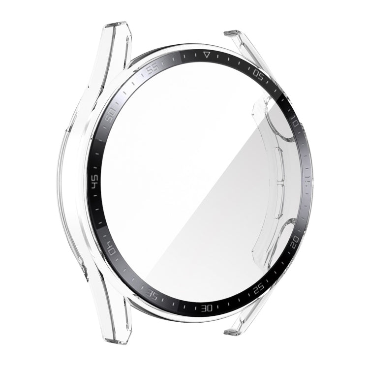 For Huawei Watch GT 3 46mm ENKAY PC Frame + Tempered Glass Protector Case With Scale