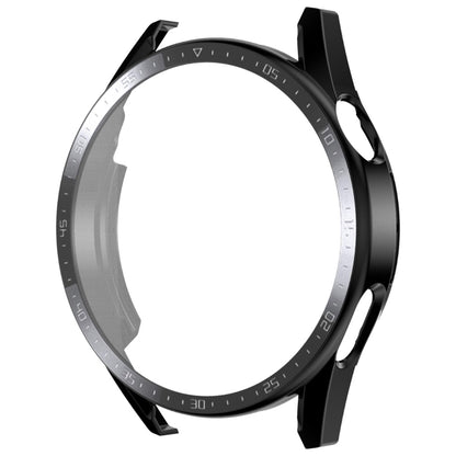 For Huawei Watch GT 3 46mm ENKAY Matte PC Frame + Tempered Glass Protector Case With Scale