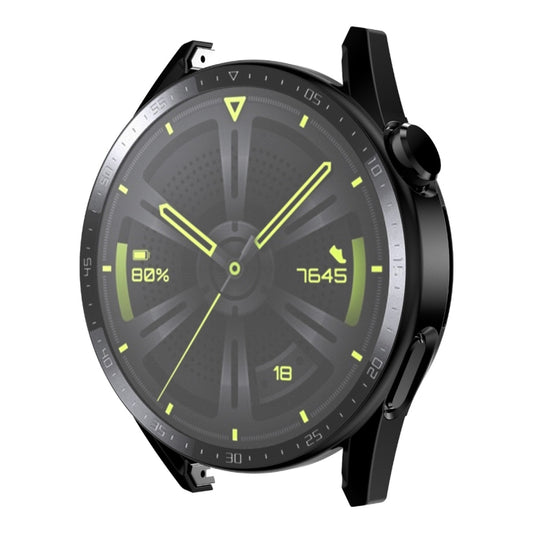 Pour Huawei Watch GT 3 46 mm ENKAY Coque de protection mate en PC + verre trempé avec échelle