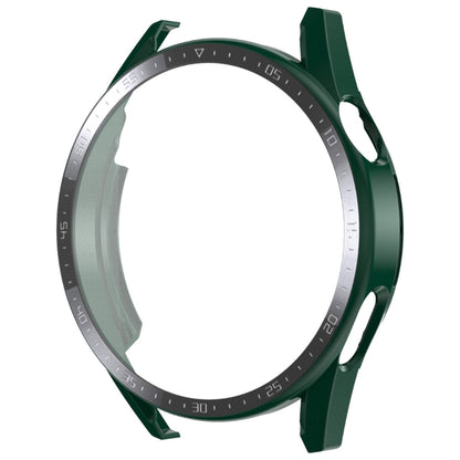 For Huawei Watch GT 3 46mm ENKAY Matte PC Frame + Tempered Glass Protector Case With Scale