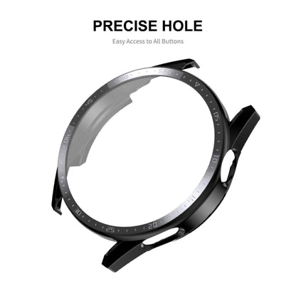 For Huawei Watch GT 3 46mm ENKAY Matte PC Frame + Tempered Glass Protector Case With Scale