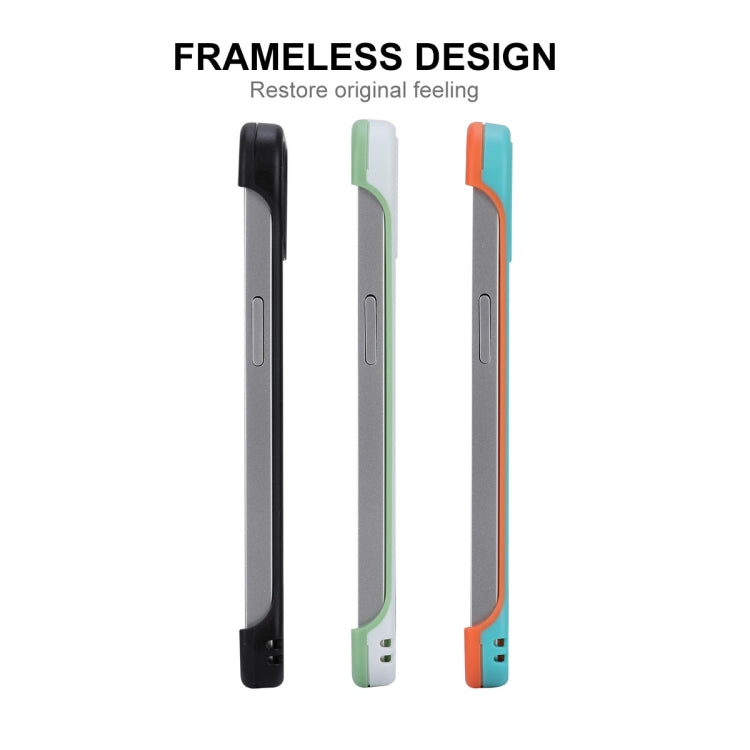 ENKAY Frameless Hollow PC Case + Glass Film for iPhone 12 Pro Max, For iPhone 12 Pro Max