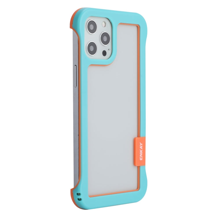 ENKAY Frameless Hollow PC Case + Glass Film for iPhone 12 / 12 Pro, For iPhone 12 / 12 Pro