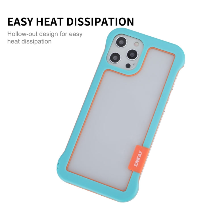 ENKAY Frameless Hollow PC Case + Glass Film for iPhone 12 / 12 Pro, For iPhone 12 / 12 Pro