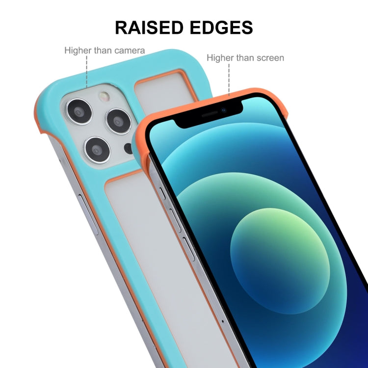 ENKAY Frameless Hollow PC Case + Glass Film for iPhone 12 / 12 Pro, For iPhone 12 / 12 Pro
