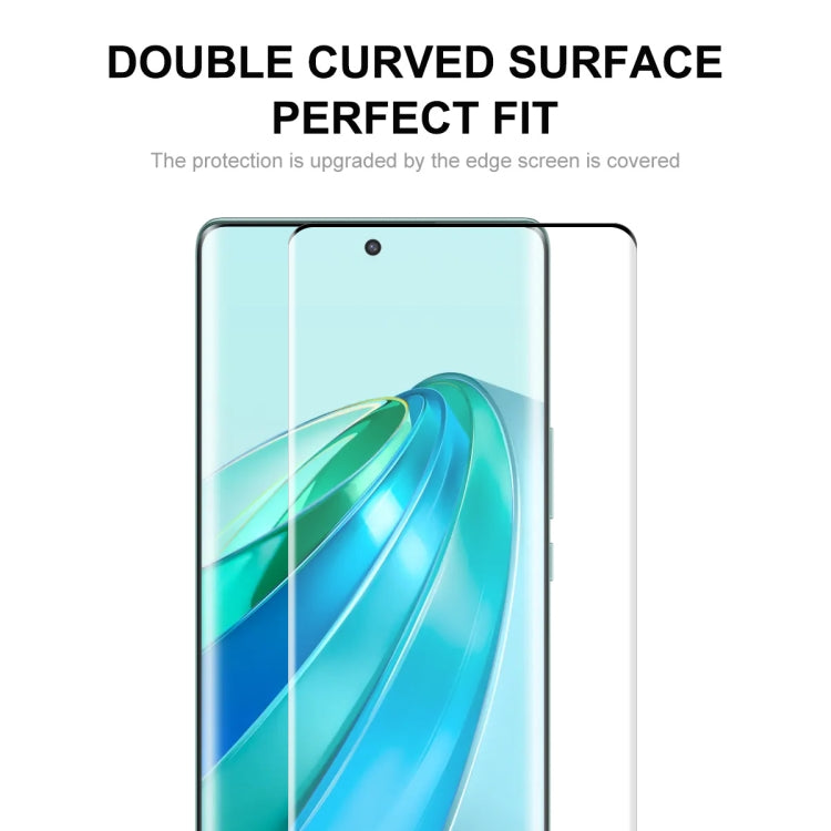 For Honor X9A / Magic5 Lite ENKAY 3D Hot Bending Edge Glue Tempered Glass Full Film with Lens Film, For Honor X9A / Magic5 Lite(1pc), For Honor X9A / Magic5 Lite(2pcs), For Honor X9A / Magic5 Lite(5pcs)