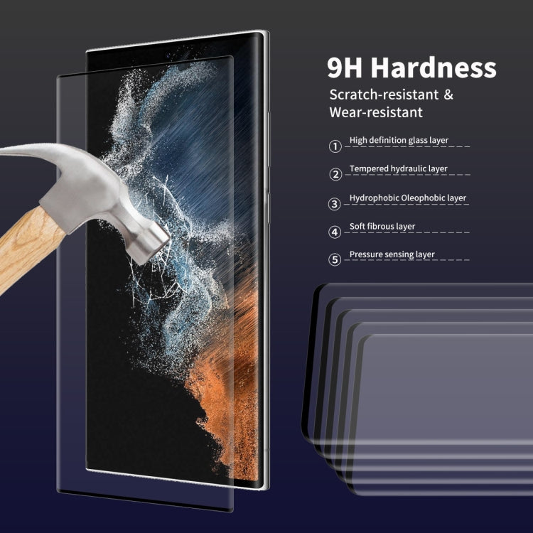 For Samsung Galaxy S22 Ultra ENKAY 3D Hot Bending Explosion-proof Full Tempered Glass Film, For Samsung Galaxy S22 Ultra(1pc), For Samsung Galaxy S22 Ultra(2pcs), For Samsung Galaxy S22 Ultra(5pcs)