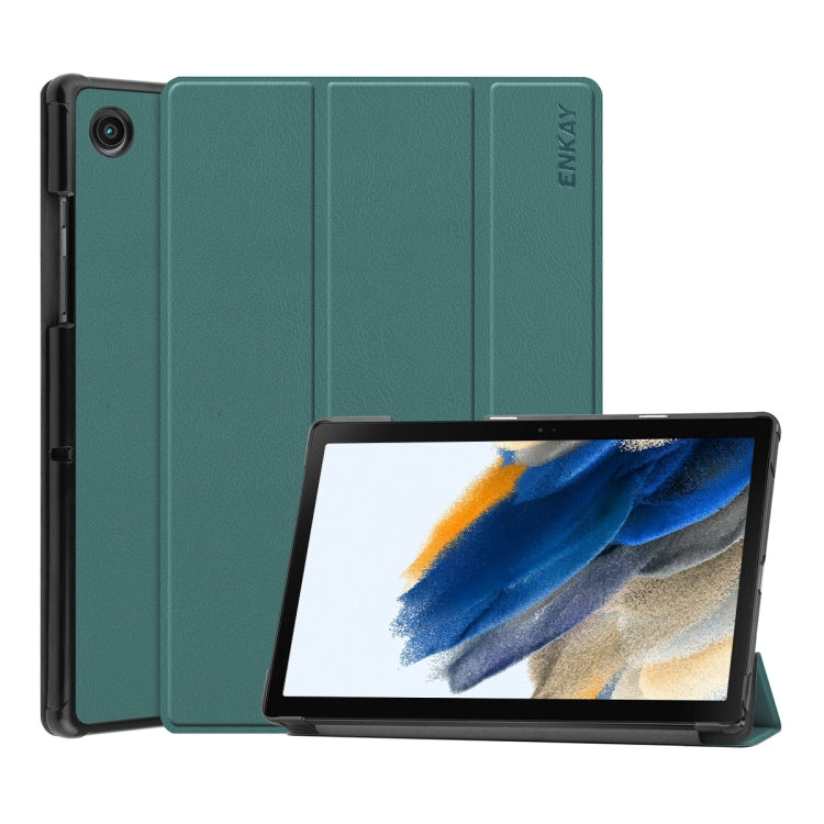 For Samsung Galaxy Tab A8 10.5 2021 ENKAY Custer Texture Leather Smart Tablet Case, For Samsung Galaxy Tab A8 10.5 2021