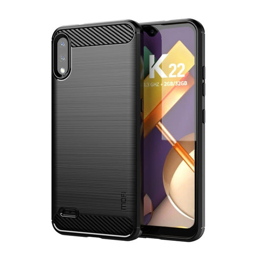 MOFI Gentleness Brushed Carbon Fiber Soft TPU Case, For LG K22 / K22 Plus, For LG K42, For LG K52 / K62 / K62+ / Q52 / Q62, For LG K92, For Google Pixel 6A, For Motorola Moto G51  5G, For Motorola Moto G71 5G, For Motorola Moto G200 5G / Edge S30      ...