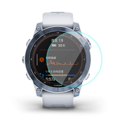 For Garmin Fenix 7 ENKAY 0.2mm 9H Tempered Glass Screen Protector Watch Film, 1 PC, 2 PCS, 5 PCS, 10 PCS