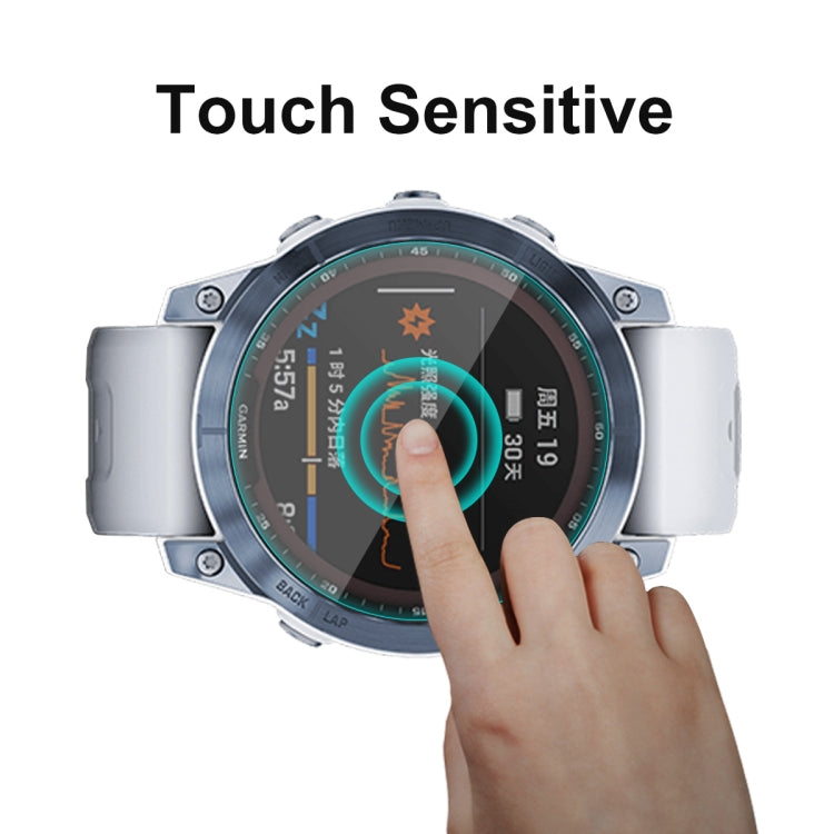 For Garmin Fenix 7 ENKAY 0.2mm 9H Tempered Glass Screen Protector Watch Film, 1 PC, 2 PCS, 5 PCS, 10 PCS