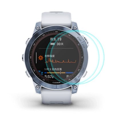 For Garmin Fenix 7 ENKAY 0.2mm 9H Tempered Glass Screen Protector Watch Film, 1 PC, 2 PCS, 5 PCS, 10 PCS