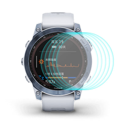 For Garmin Fenix 7X ENKAY 0.2mm 9H Tempered Glass Screen Protector Watch Film, 1 PC, 2 PCS, 5 PCS, 10 PCS