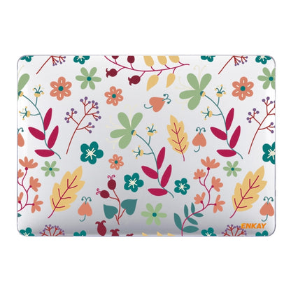 ENKAY Flower Series Pattern Laotop Protective Crystal Case for MacBook Pro 16 inch A2141, For MacBook Pro 16 inch A2141