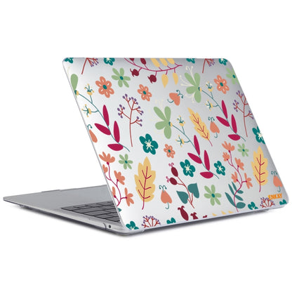 ENKAY Flower Series Pattern Laotop Protective Crystal Case for MacBook Pro 16 inch A2141, For MacBook Pro 16 inch A2141