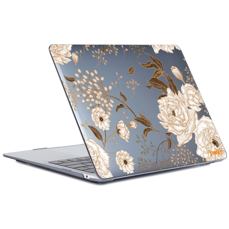 ENKAY Vintage Pattern Series Laotop Protective Crystal Case For MacBook Pro 15.4 inch A1707 / A1990, For MacBook Pro 15.4 inch A1707 / A1990